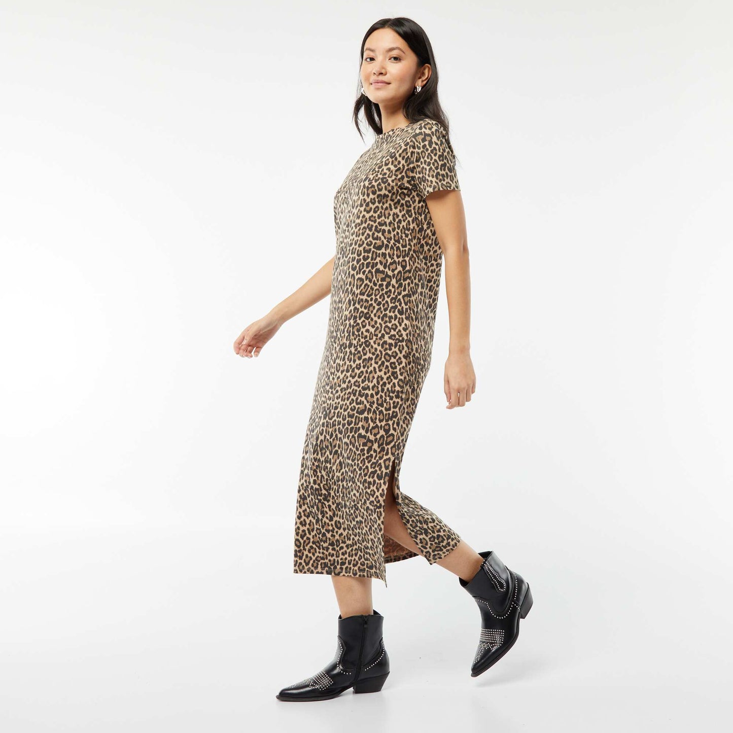 فستان تي شيرت طويل بيجي