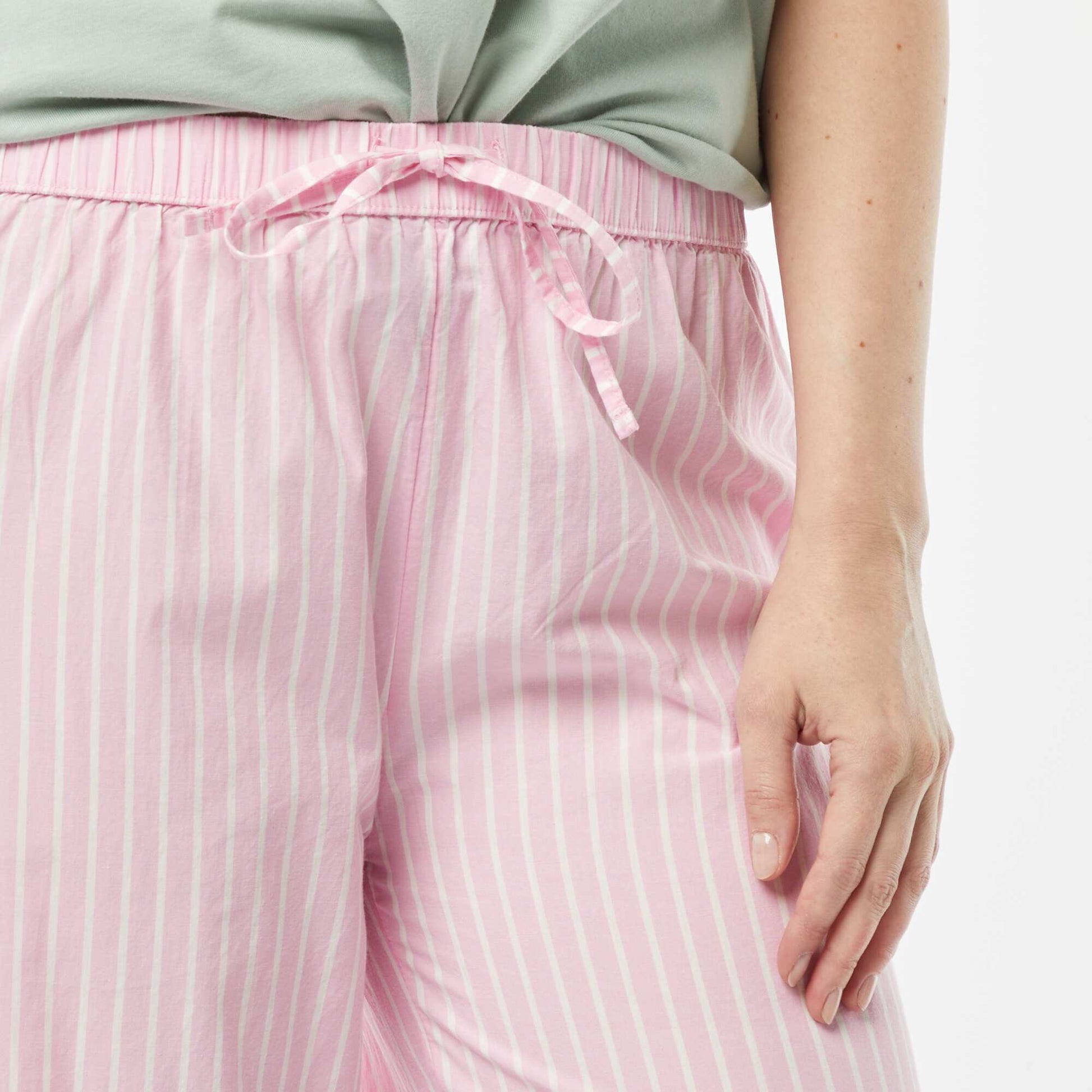 Wide-leg pyjama bottoms PINK
