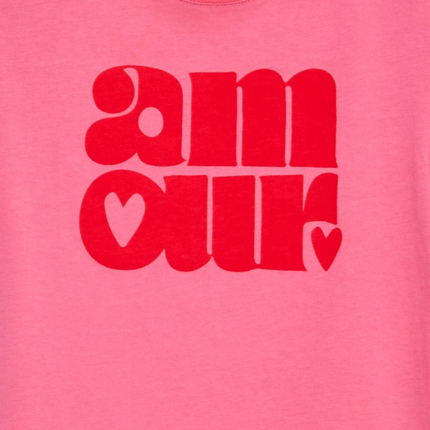 Printed jersey knit T-shirt PINK