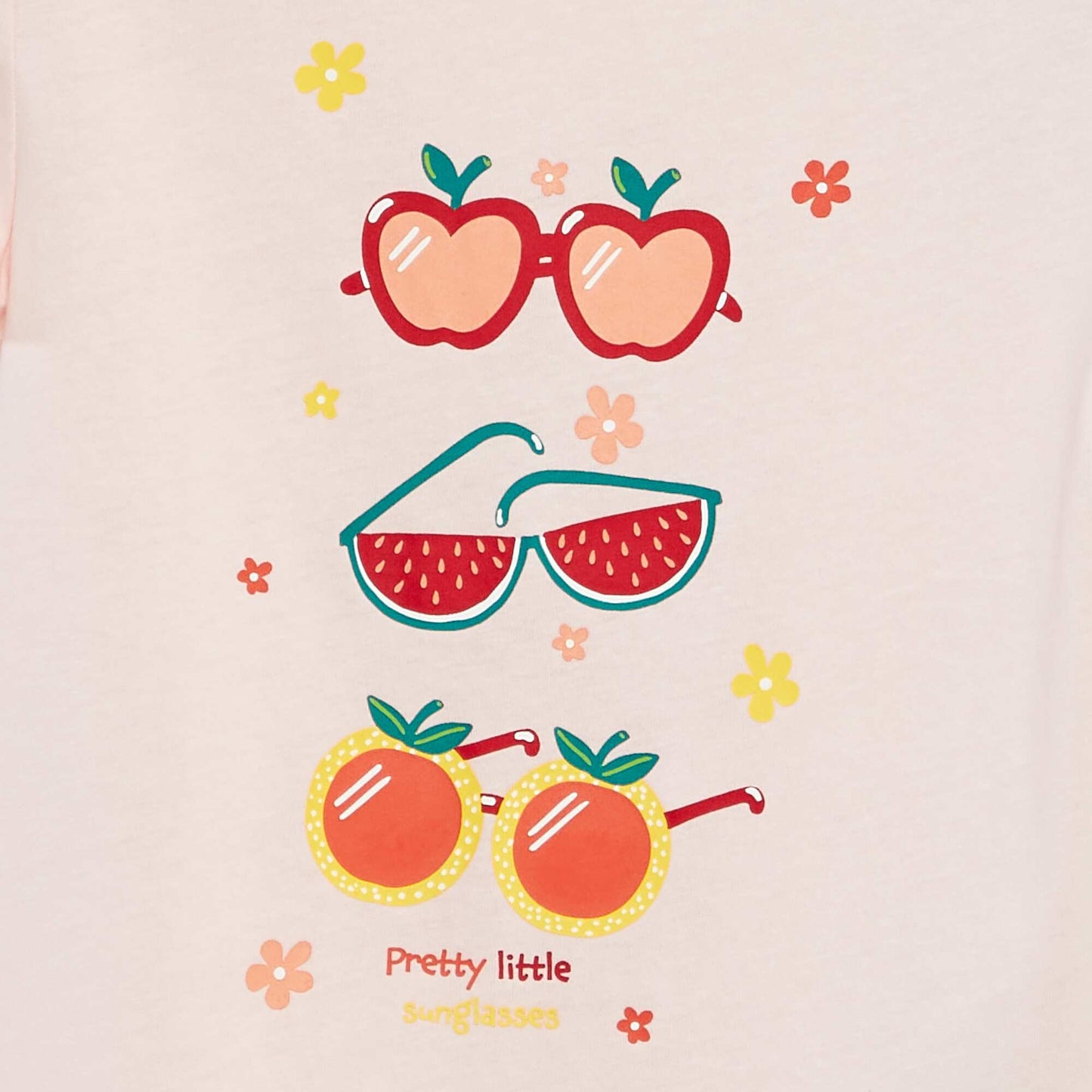 Printed basic T-shirt PINK