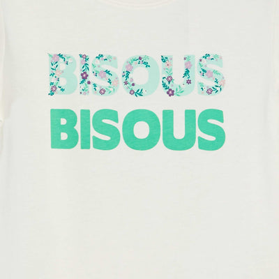 Printed basic T-shirt BEIGE