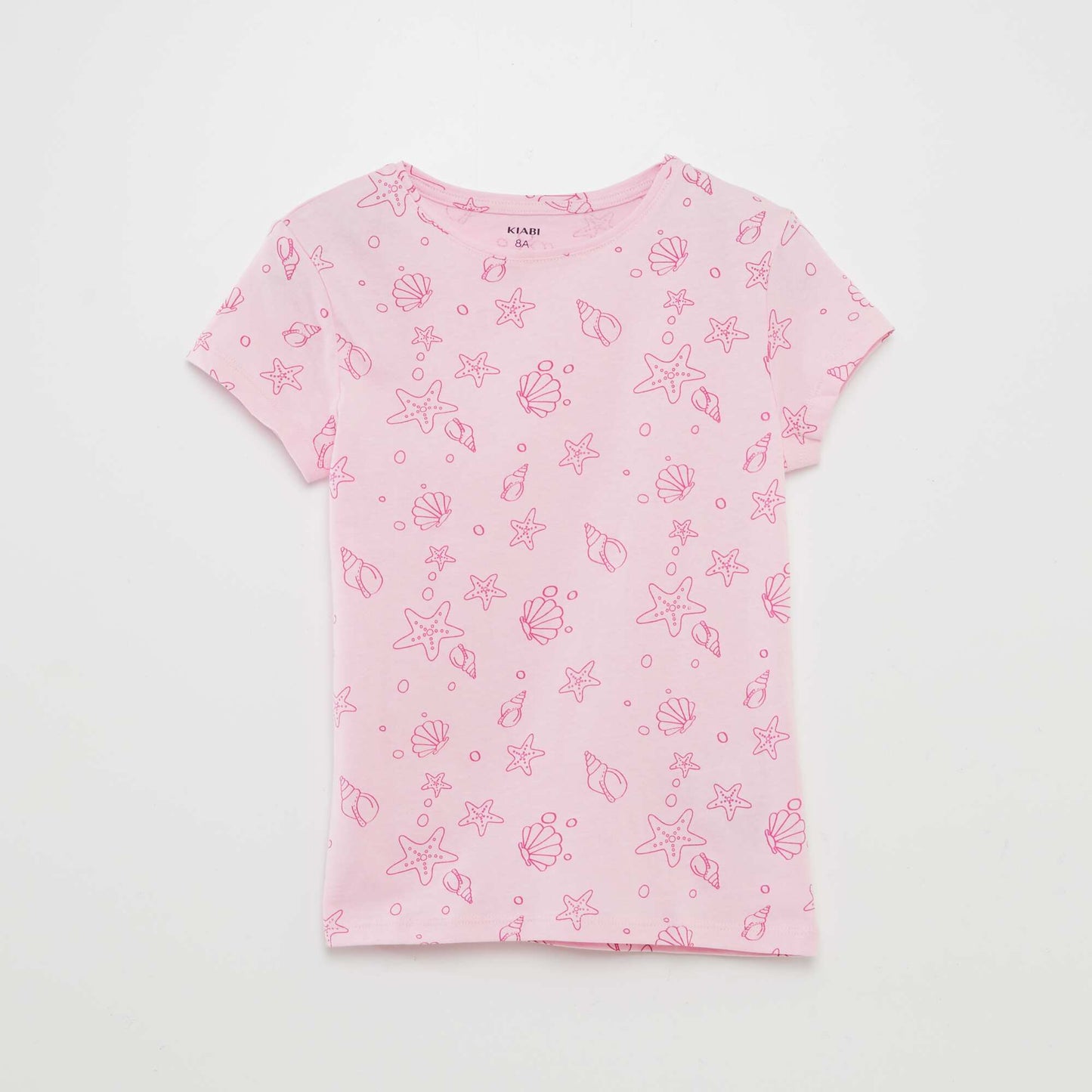 Printed basic T-shirt PINK