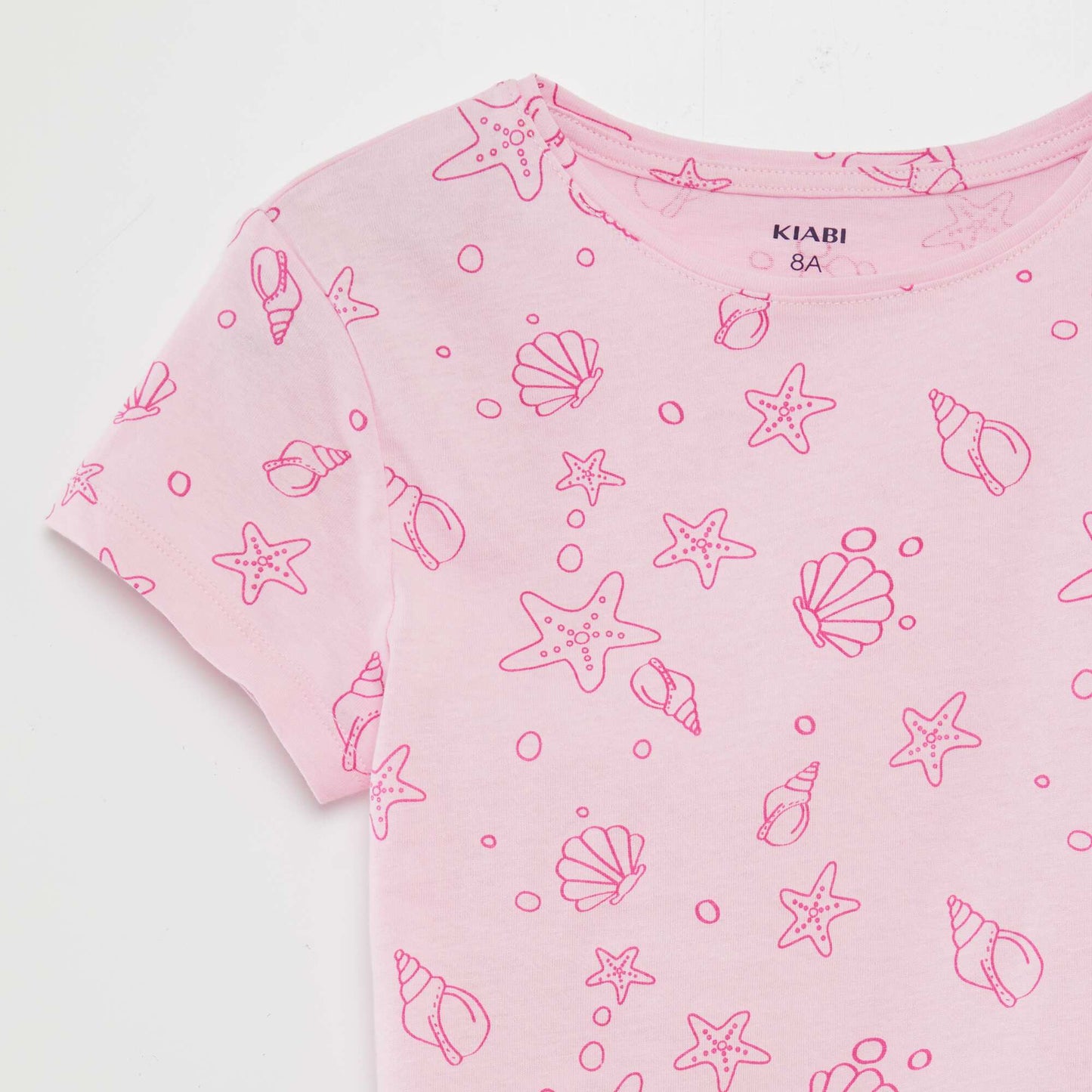 Printed basic T-shirt PINK