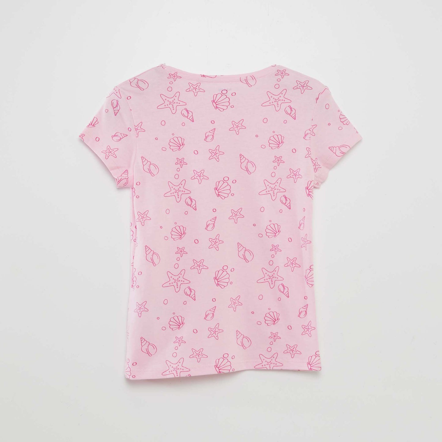 Printed basic T-shirt PINK