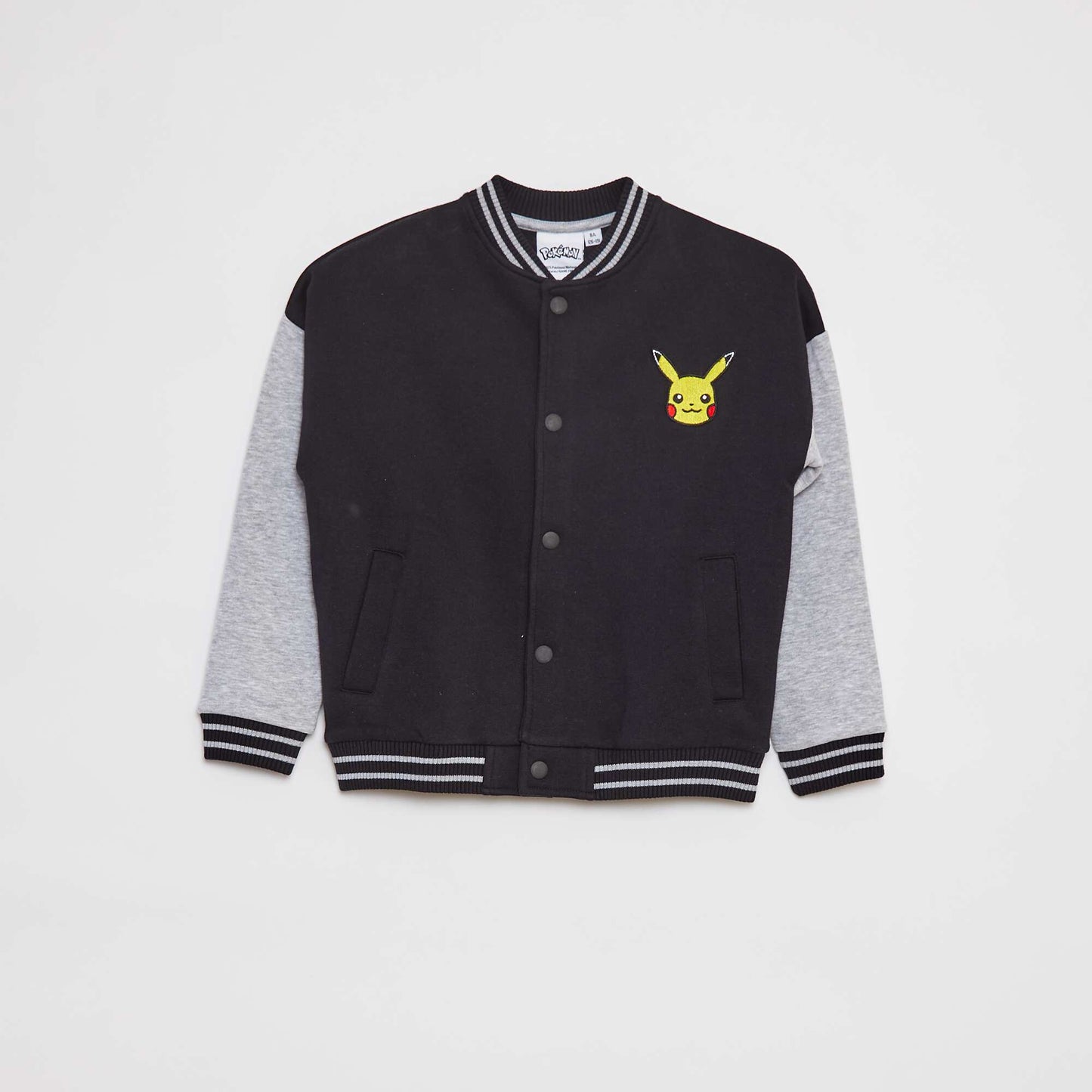 'Pokémon' 'Pikachu' press-stud jacket GREY