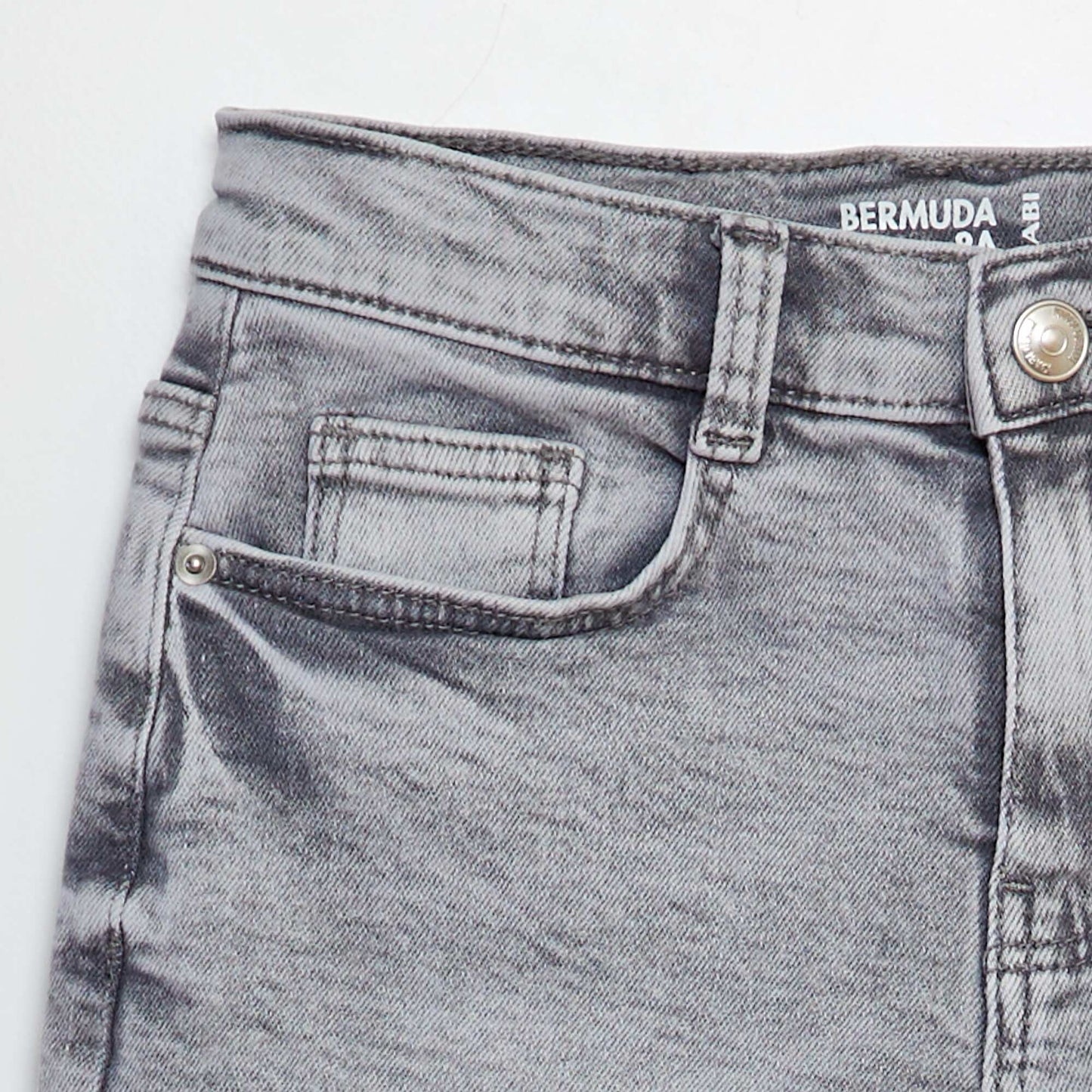 Denim Bermuda shorts GREY