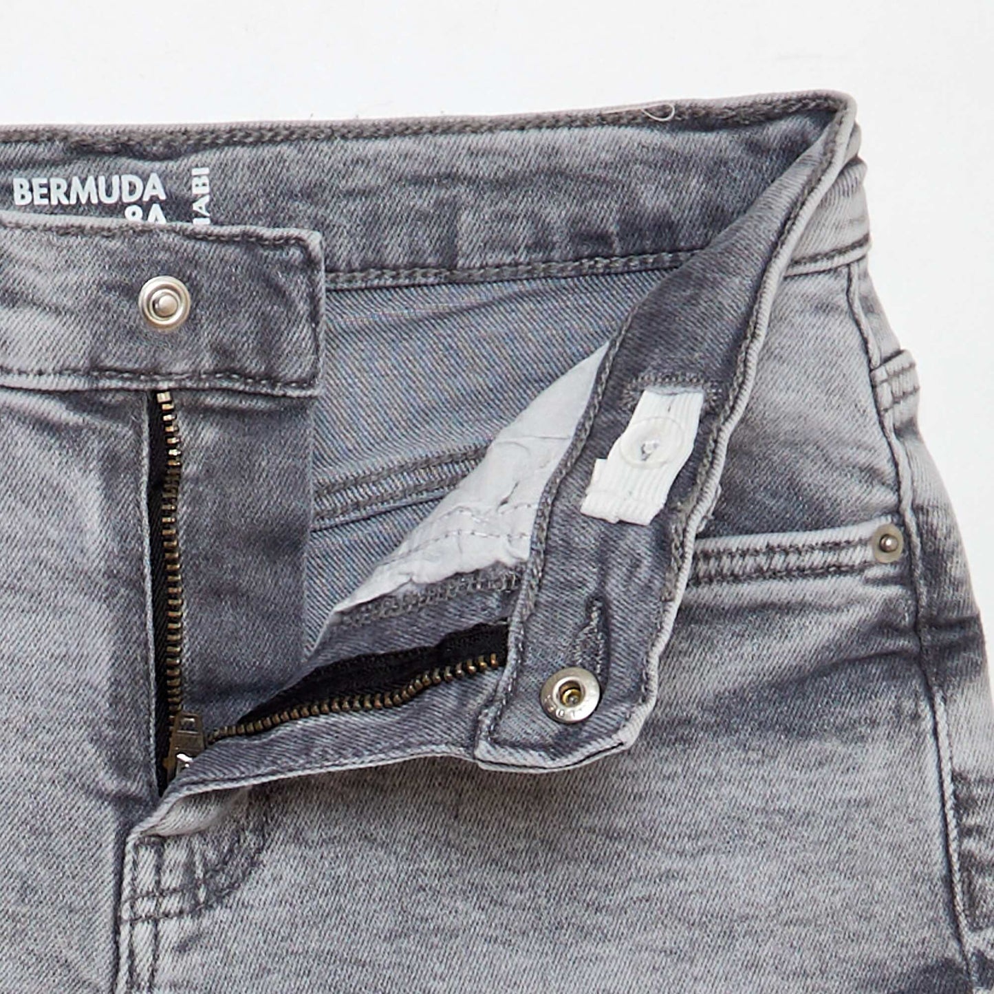 Denim Bermuda shorts GREY