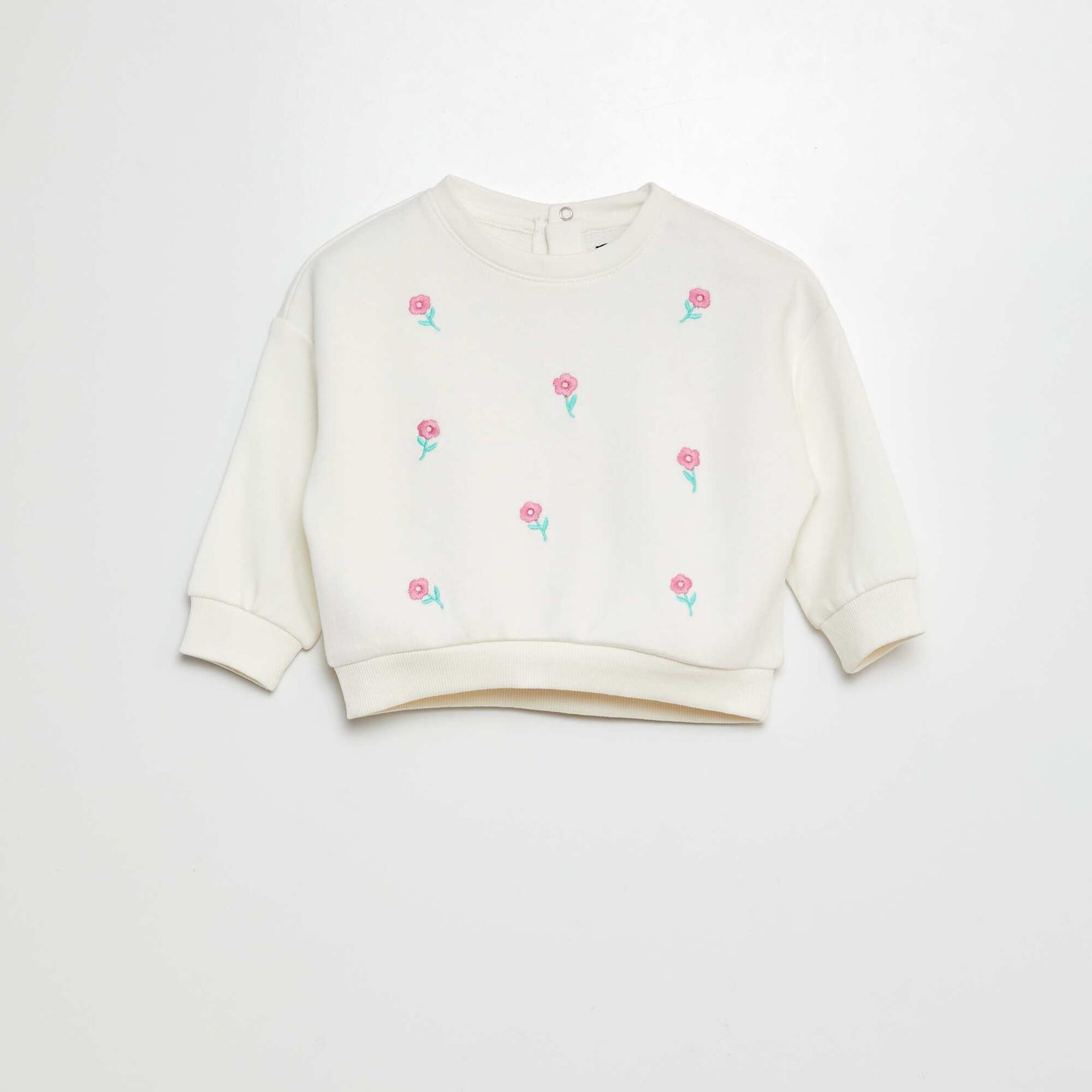 French terry sweatshirt WHITE