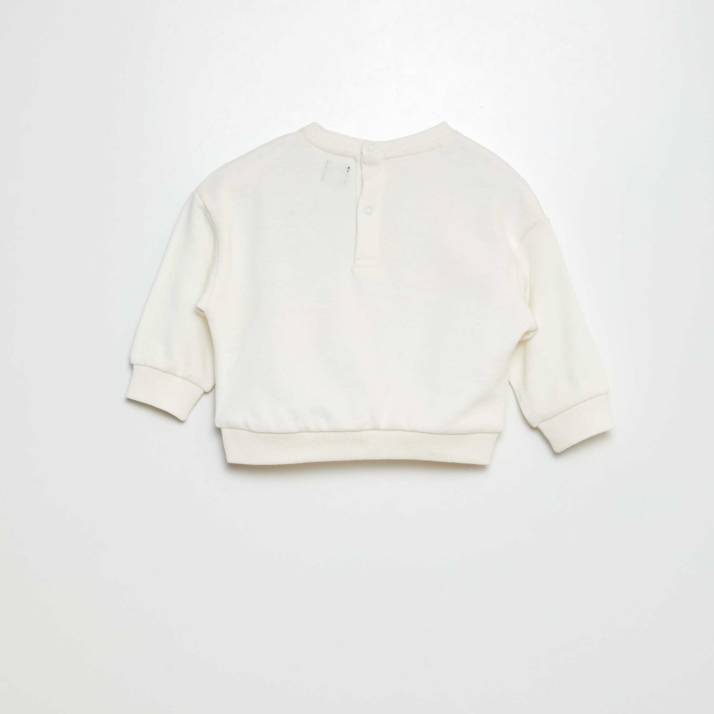 French terry sweatshirt WHITE