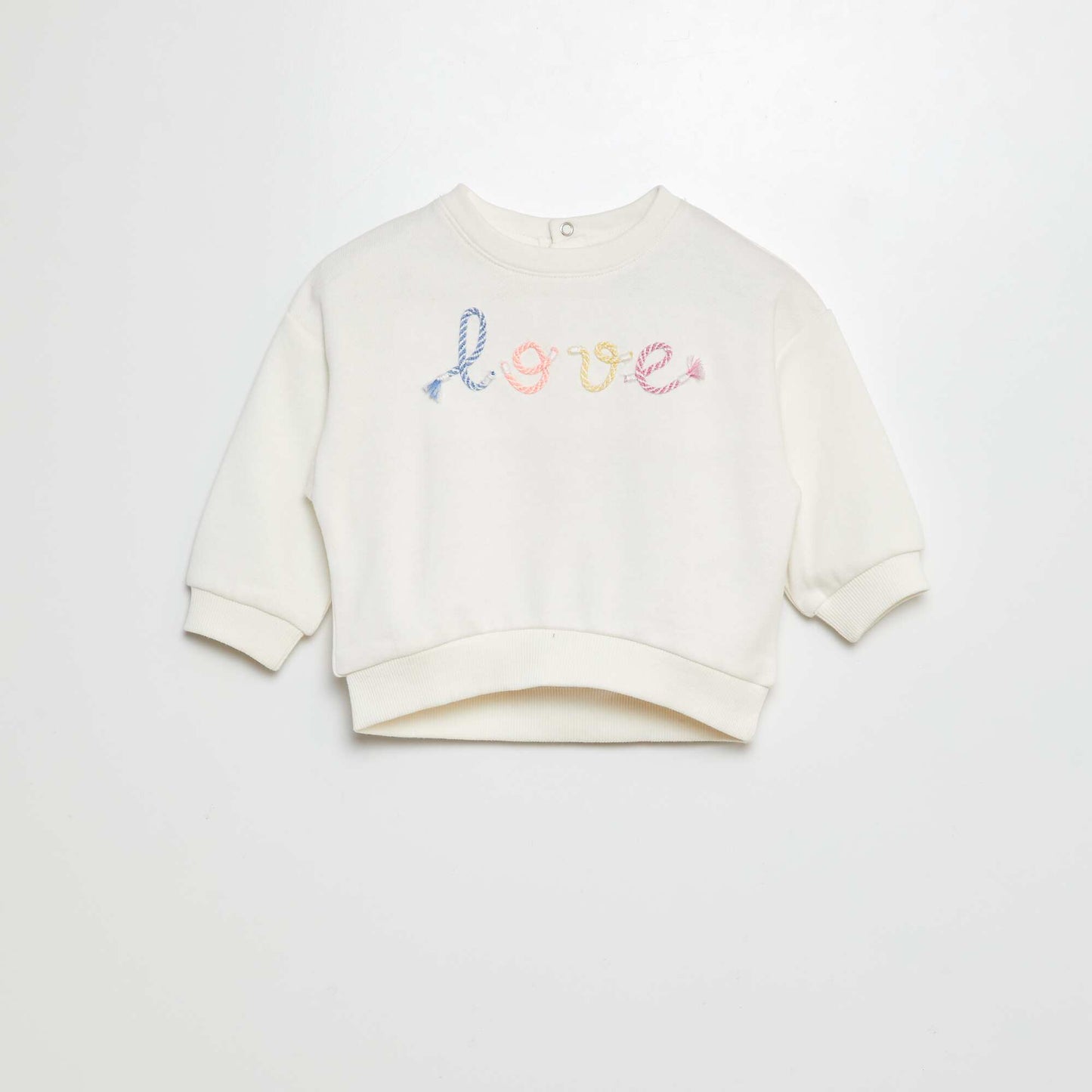 French terry sweatshirt WHITE