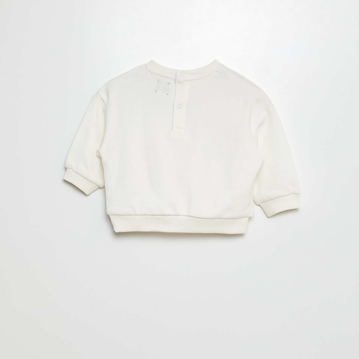 French terry sweatshirt WHITE