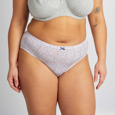 عبوة من 3 سراويل داخلية داخلية قطنية مطاطية مطاطية 3 أزرق