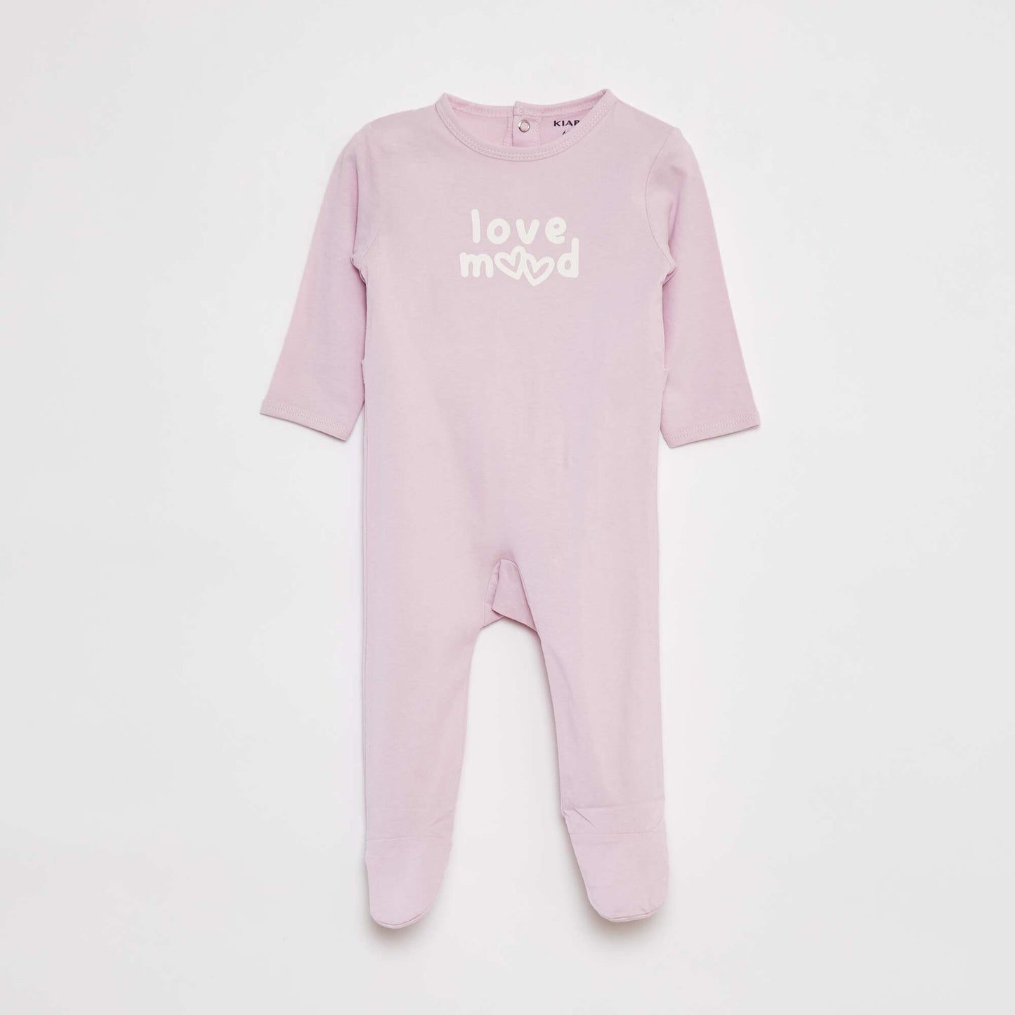 Lightweight sleepsuit with feet PINK