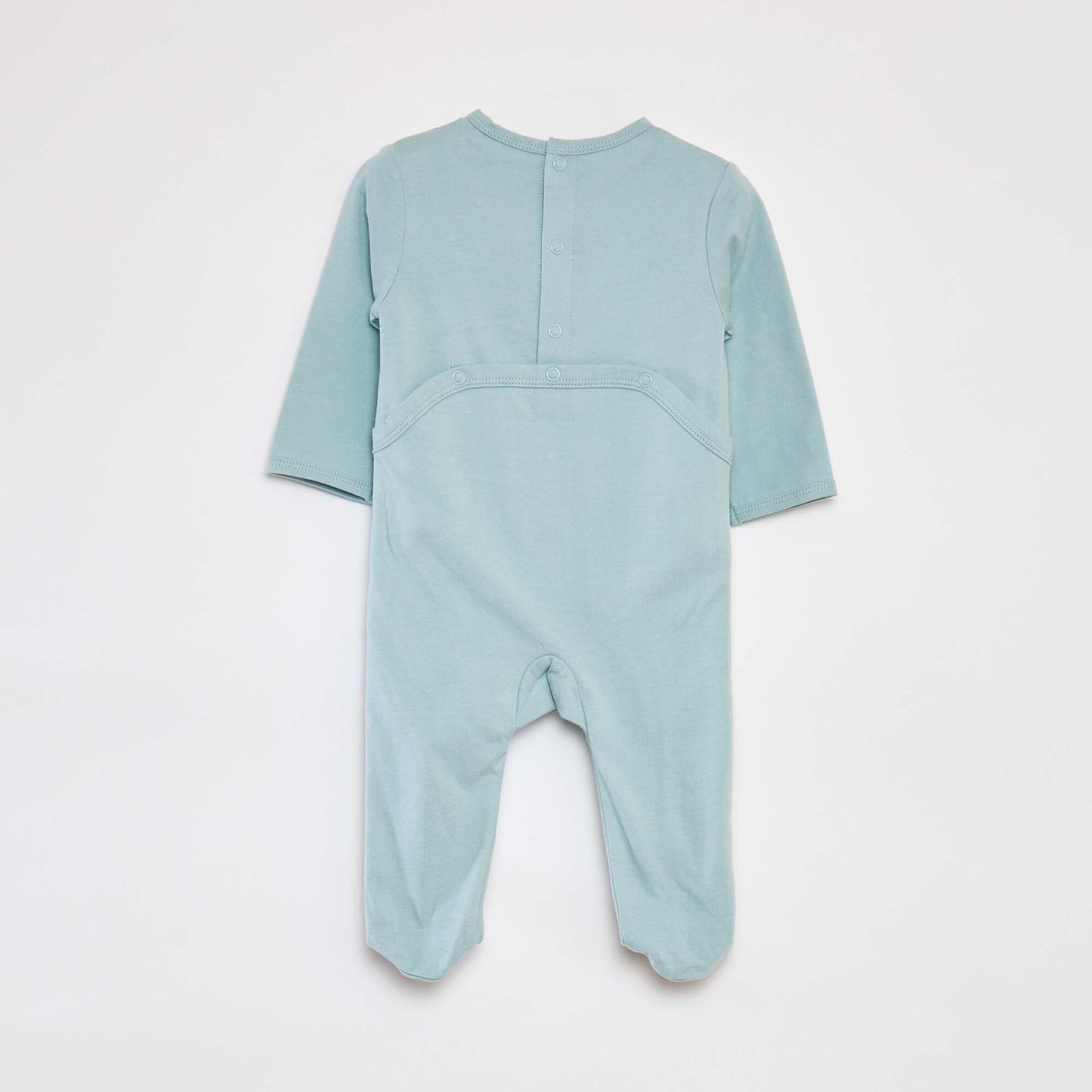 Patterned sleepsuit with feet BLUE