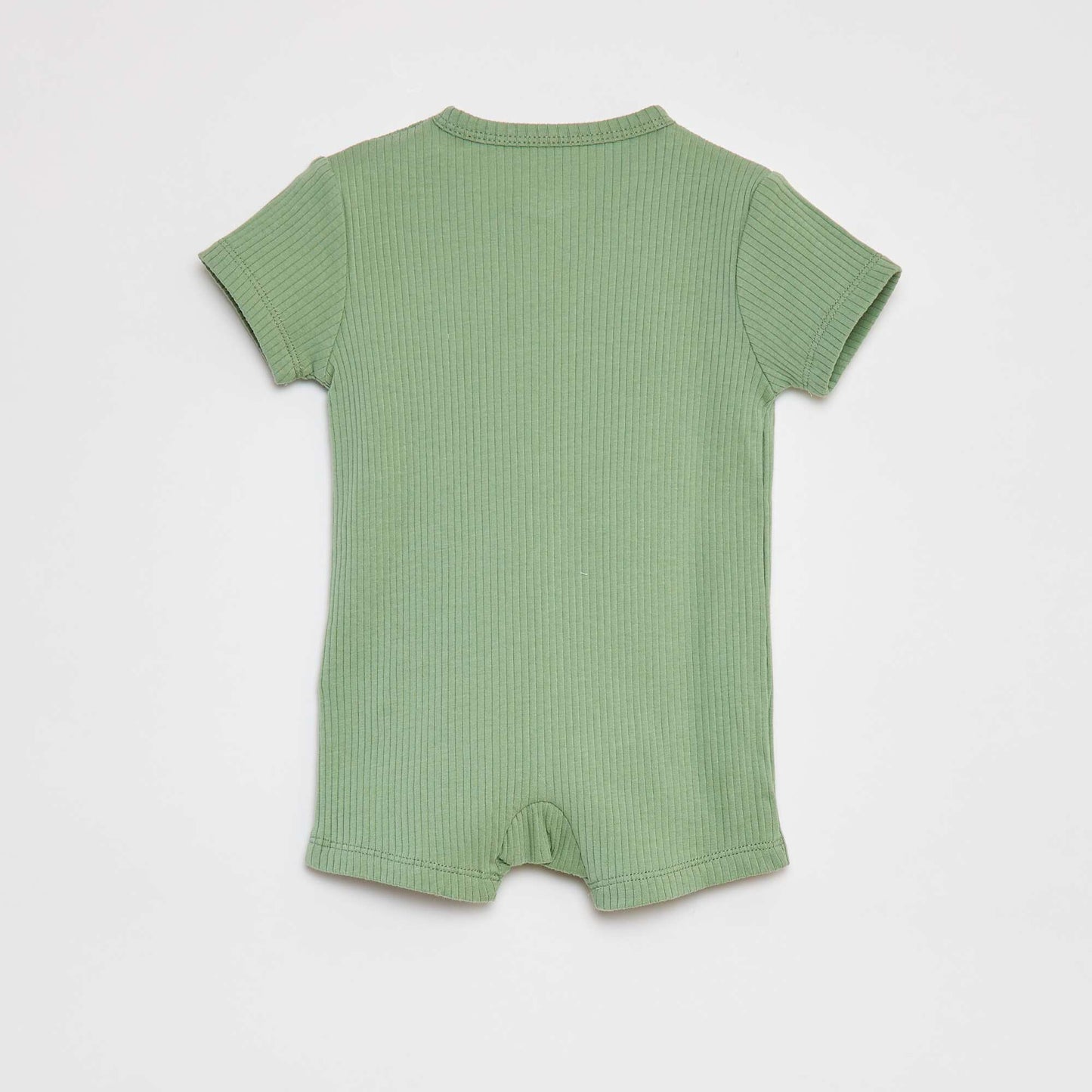 بدلة نوم خفيفة الوزن بسحّاب مفتوح بسحاب باللون الأخضر