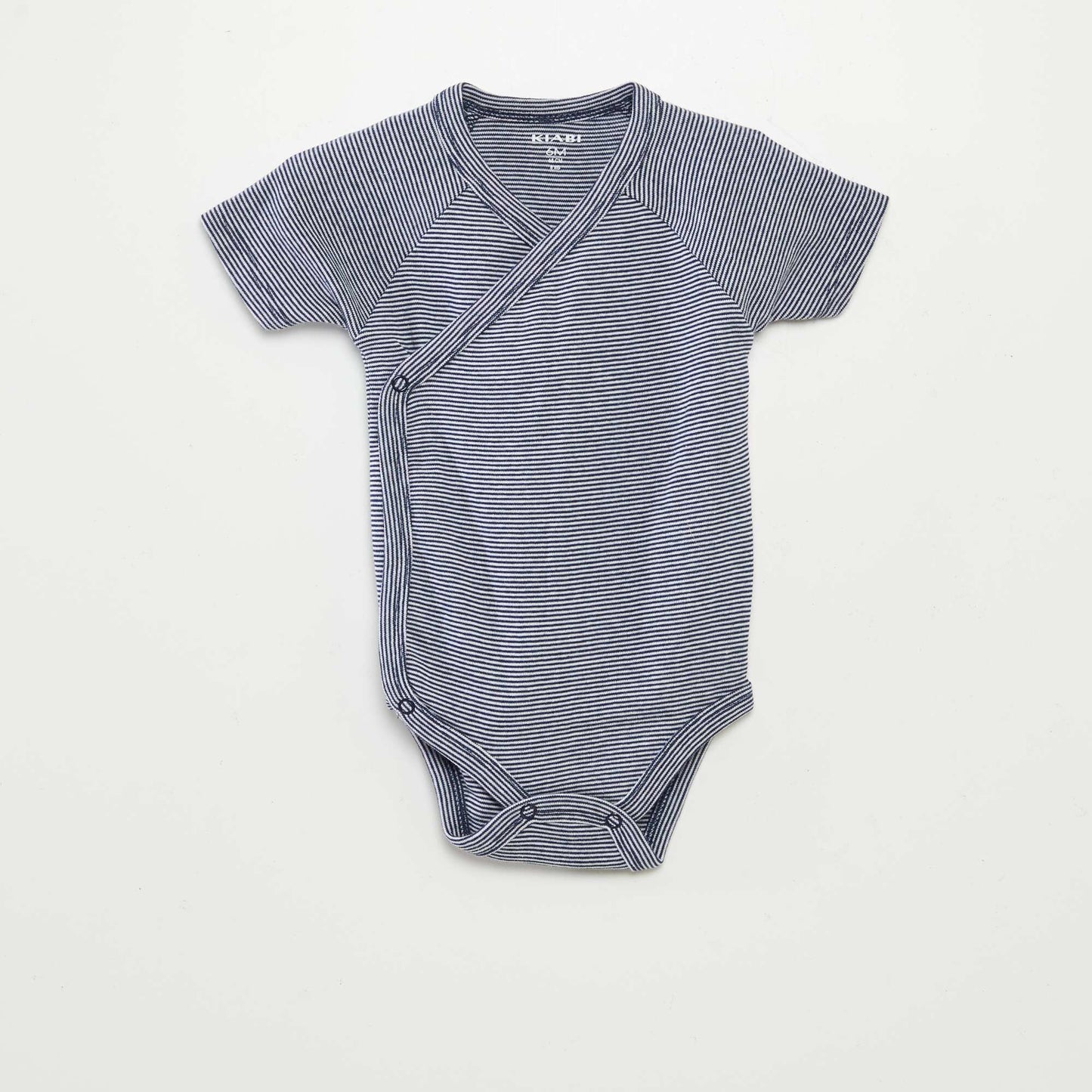 Pack of 3 bodysuits with crossover collar GREY