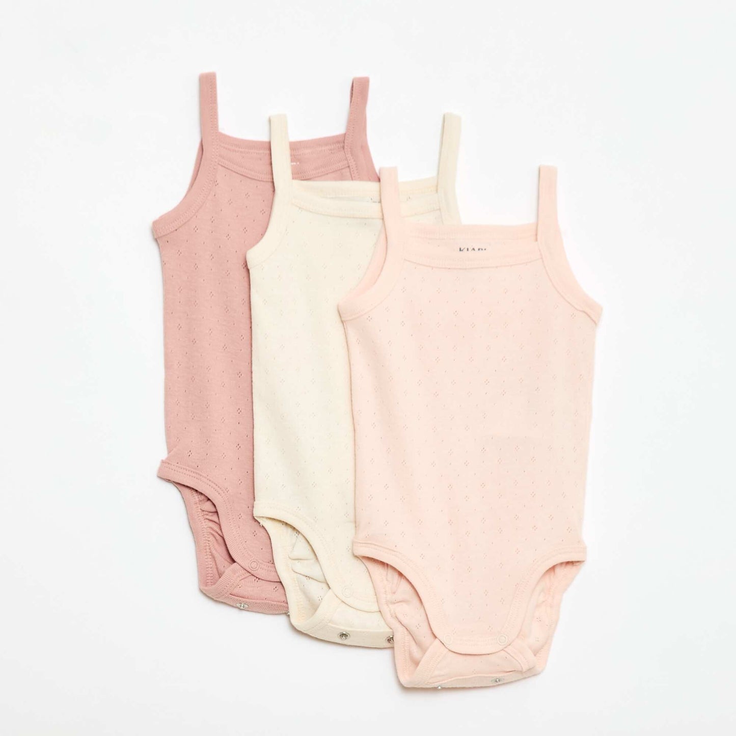 Grow-with-Me Strappy Bodysuits - 3-Pack PINK