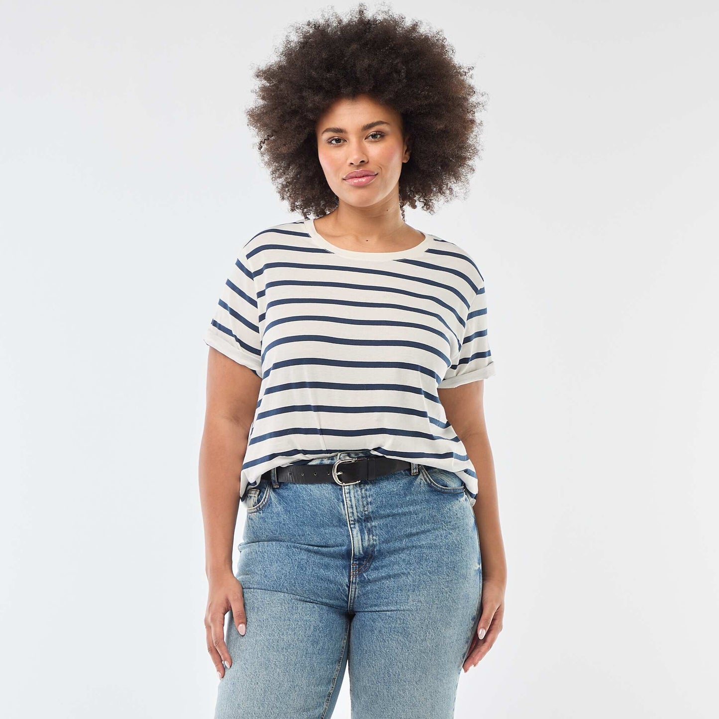 Short-sleeved printed t-shirt WHITE