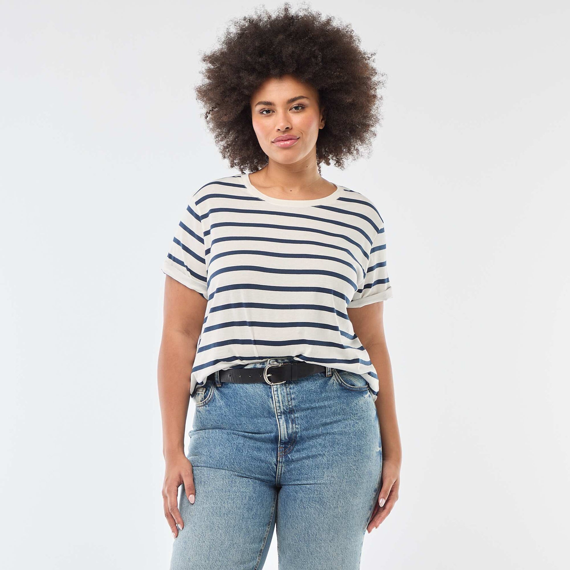 Short-sleeved printed t-shirt WHITE
