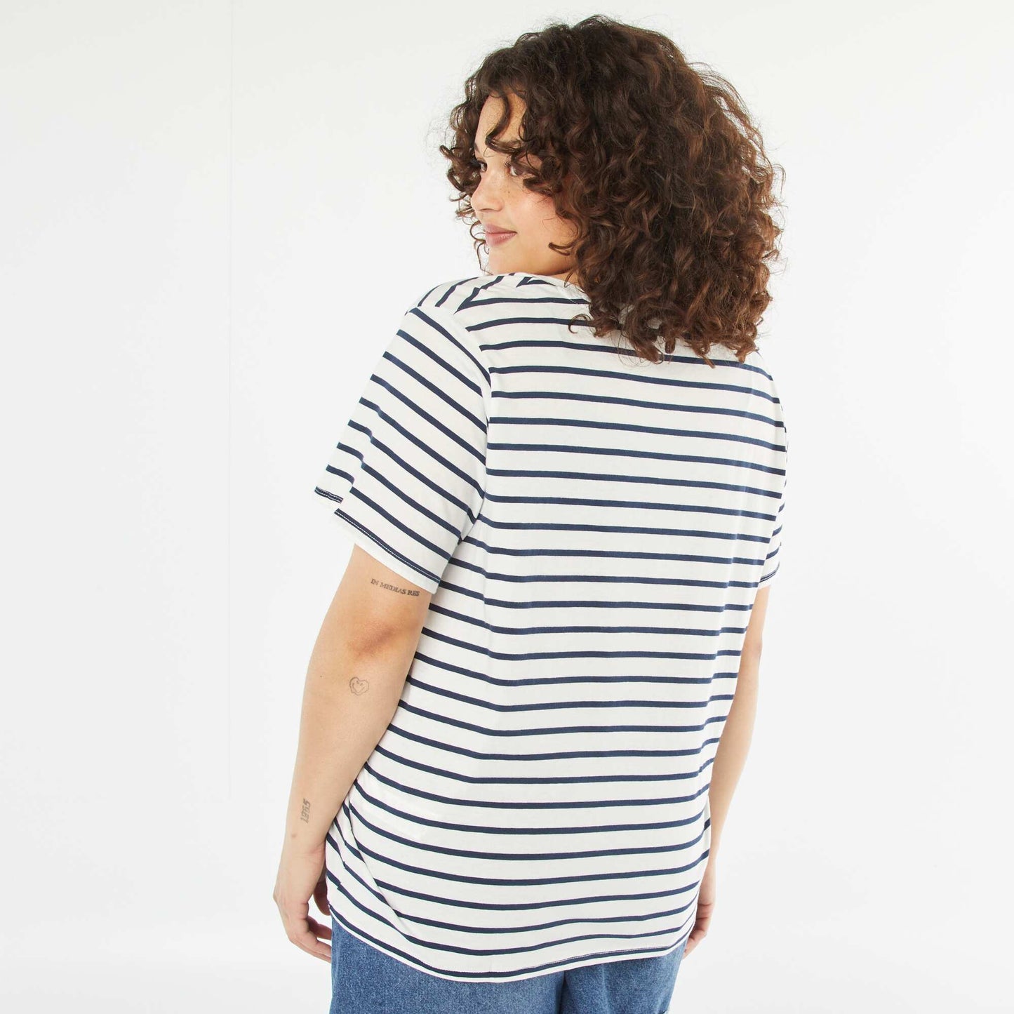 Short-sleeved printed T-shirt WHITE