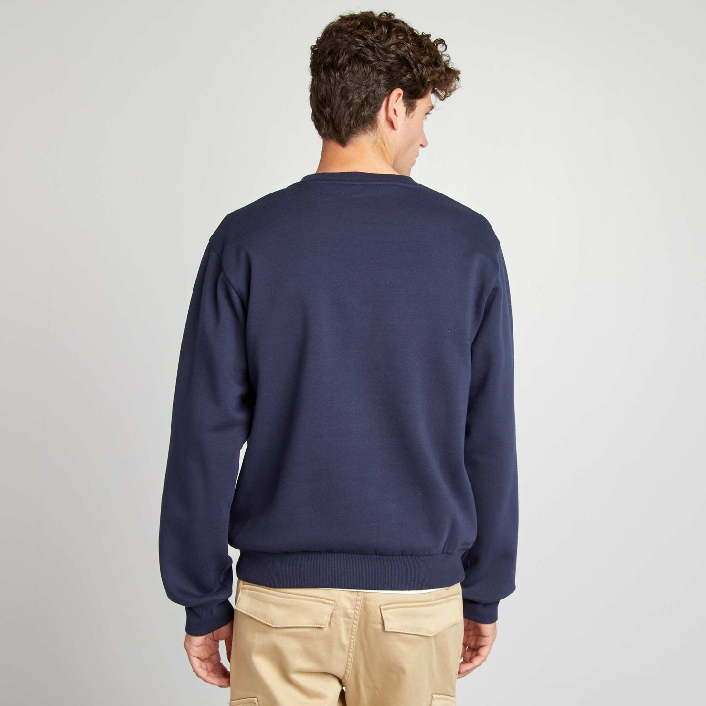 Embroidered sweatshirt blue