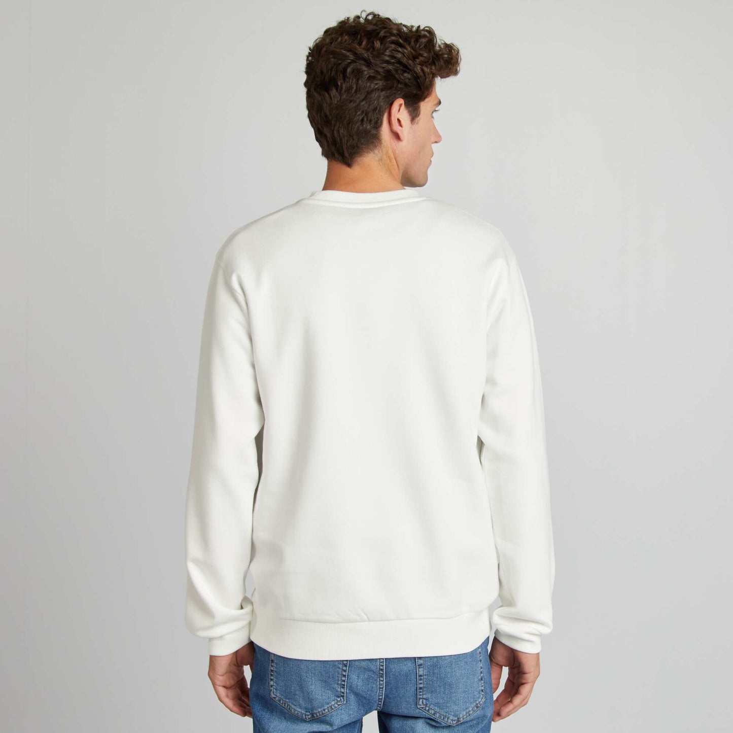 Embroidered sweatshirt WHITE