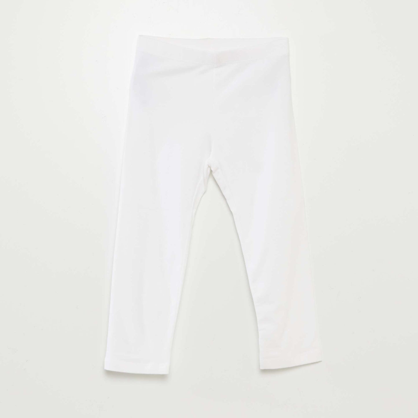 Below-the-knee length leggings WHITE