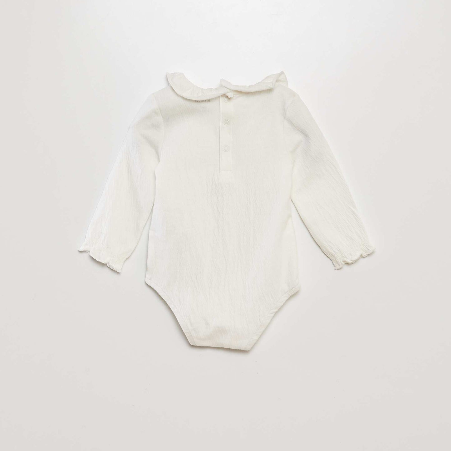 Bodysuit with Peter Pan collar WHITE