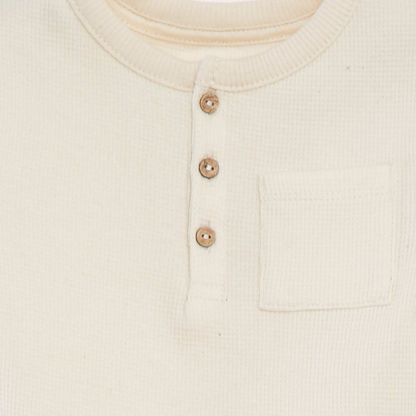 Waffle-knit T-shirt and shorts pyjama set - 2-piece set WHITE