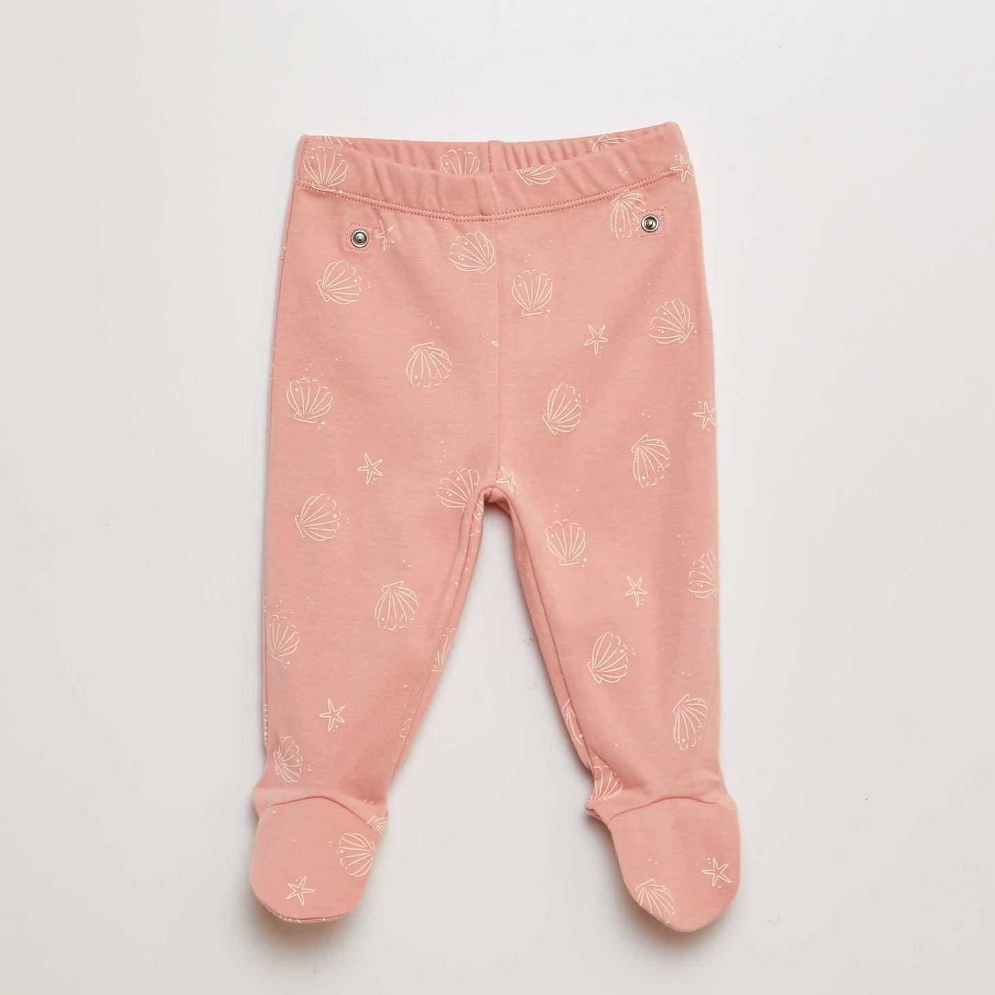 T-shirt and trousers pyjama set with feet - 2-piece set PINK