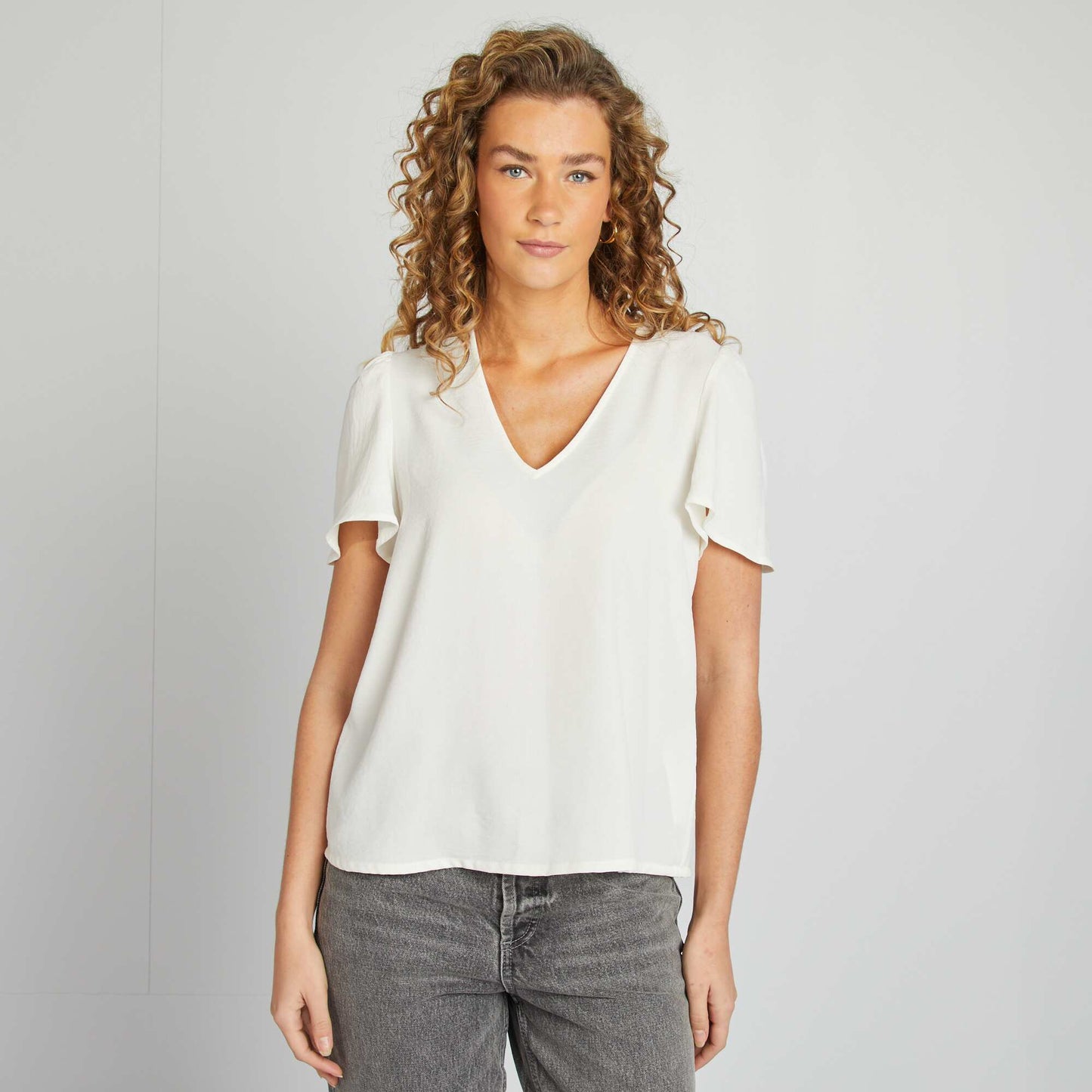 Light and floaty blouse WHITE