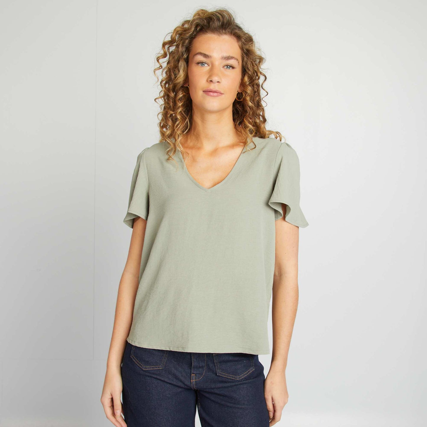 Light and floaty blouse GREEN