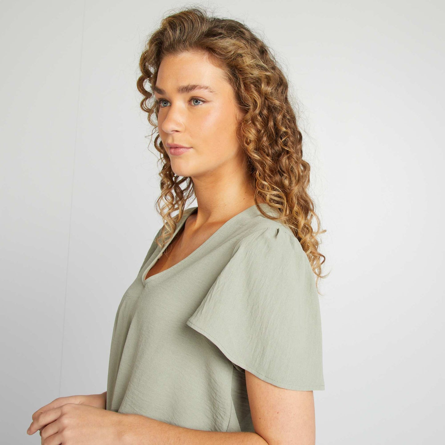 Light and floaty blouse GREEN