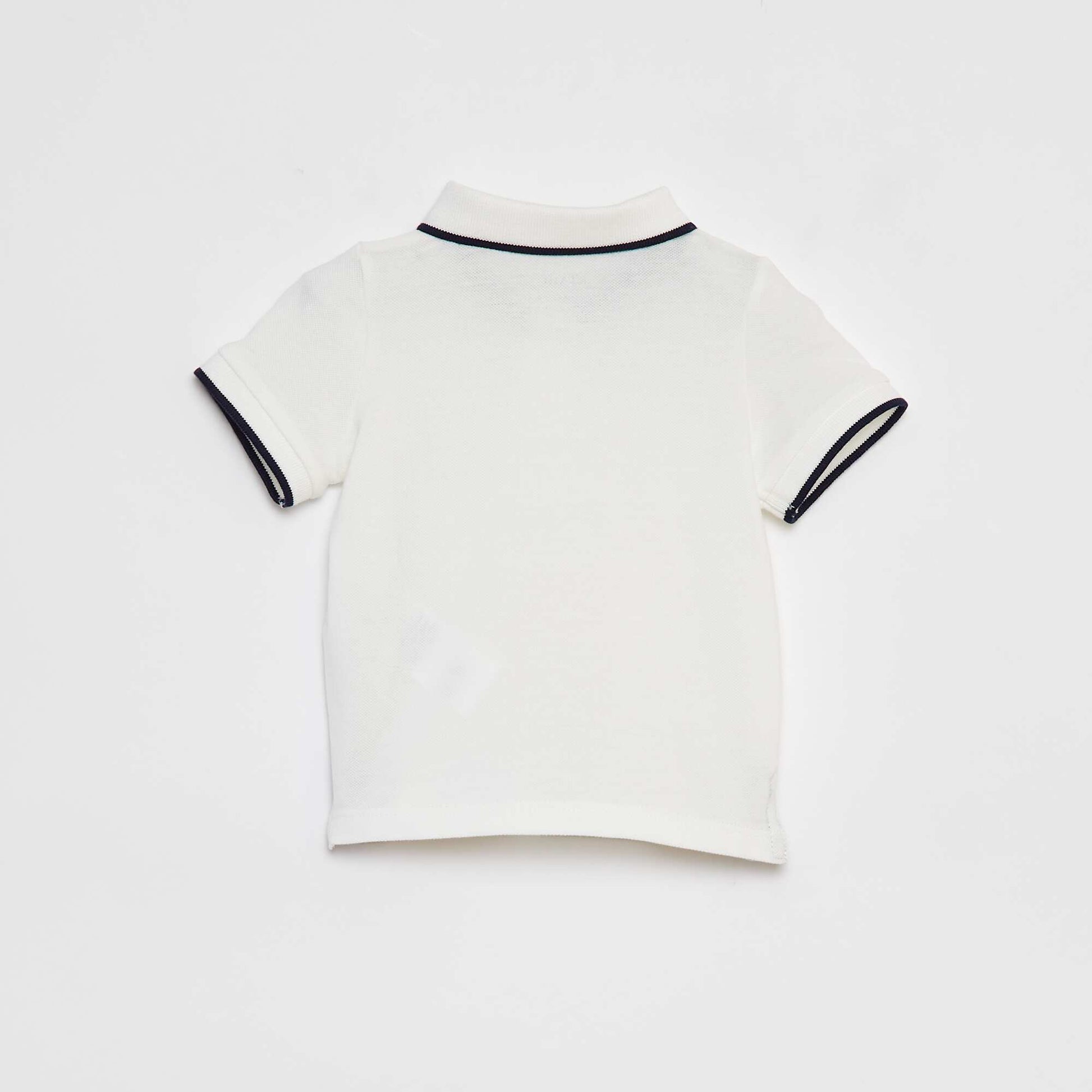 Polo shirt + dungarees set - 2-piece set WHITE