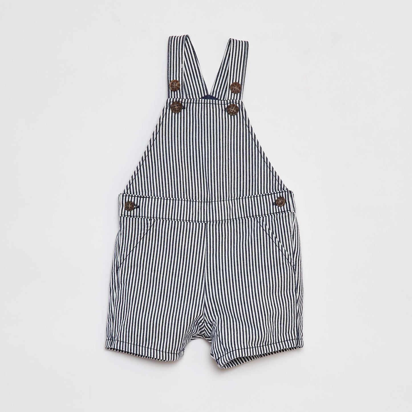 Polo shirt + dungarees set - 2-piece set WHITE