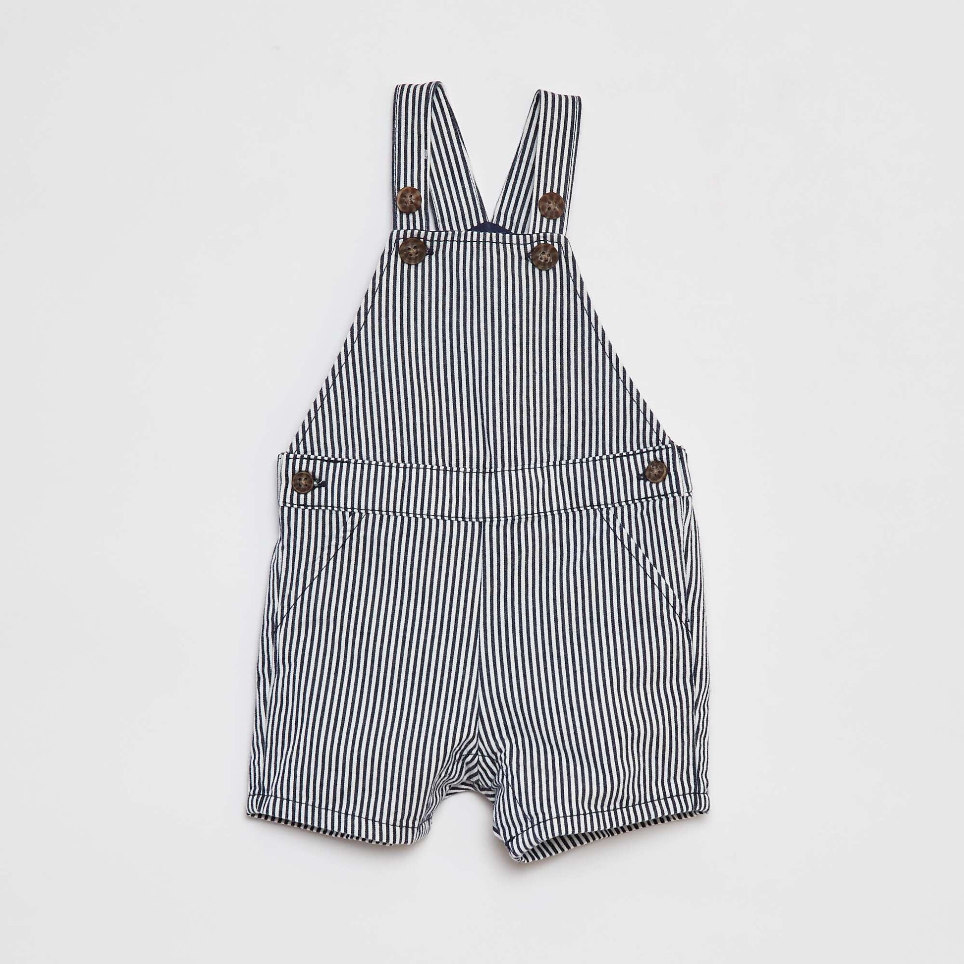 Polo shirt + dungarees set - 2-piece set WHITE