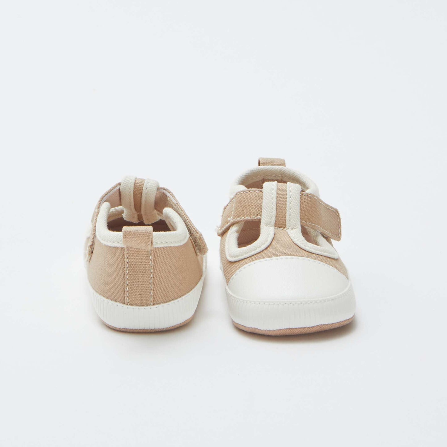 Sneaker-style canvas slippers BEIGE