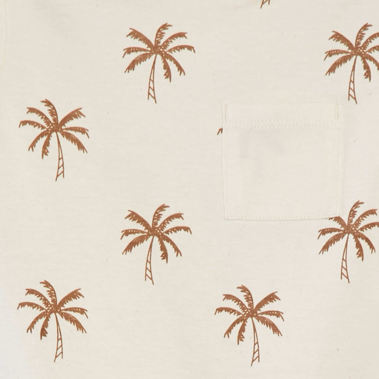 T-shirt with breast pocket BEIGE