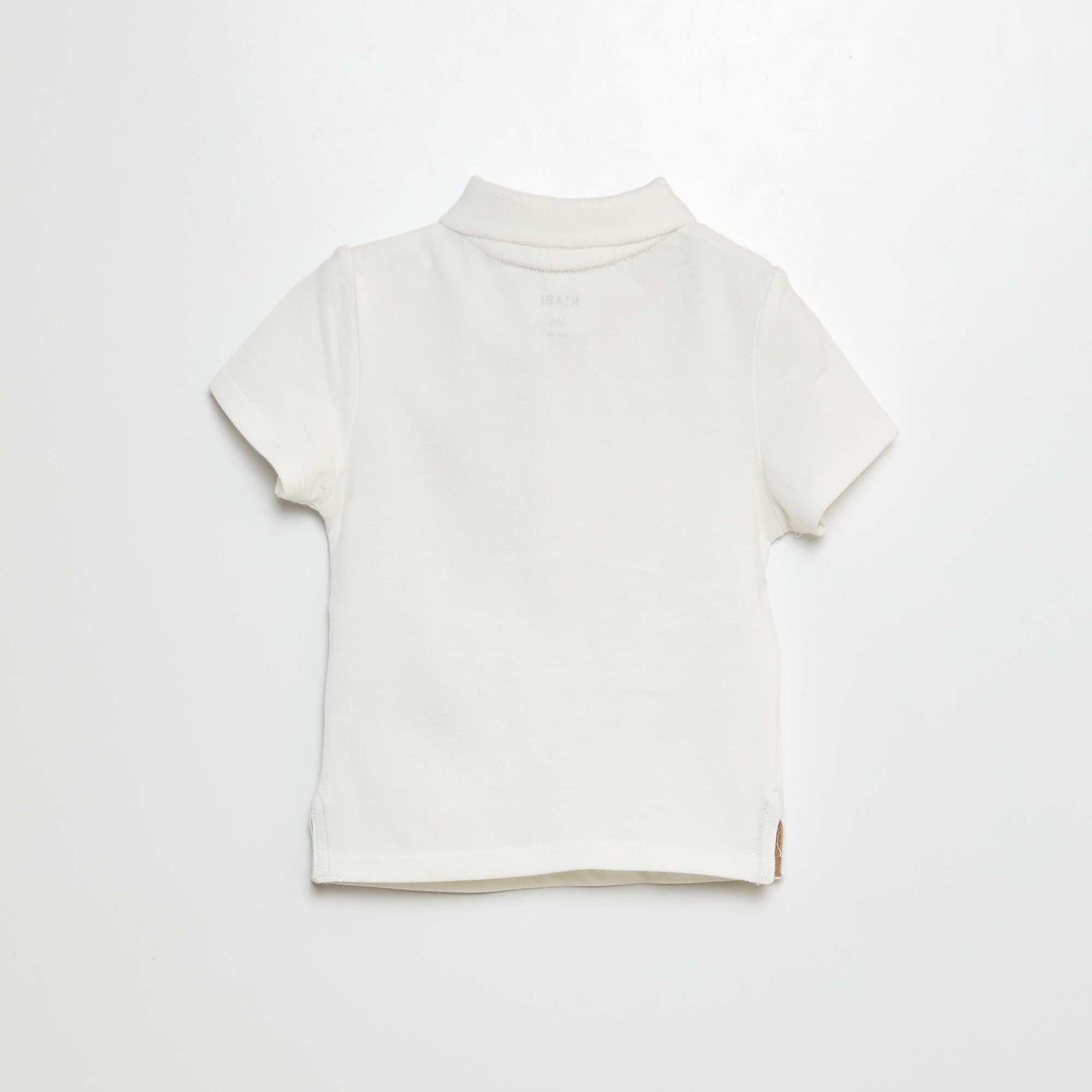 Cotton piqué polo shirt WHITE