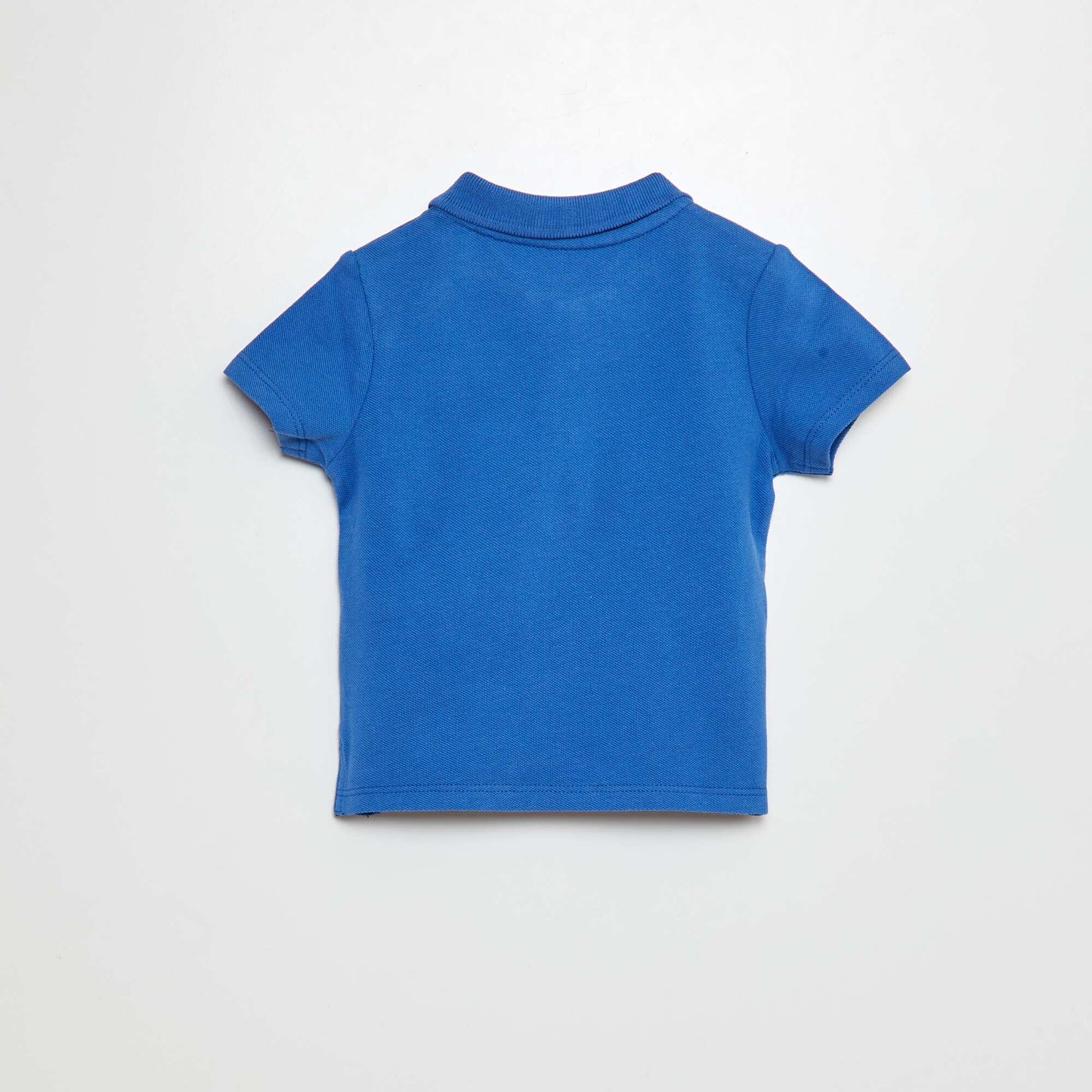 Cotton piqué polo shirt BLUE