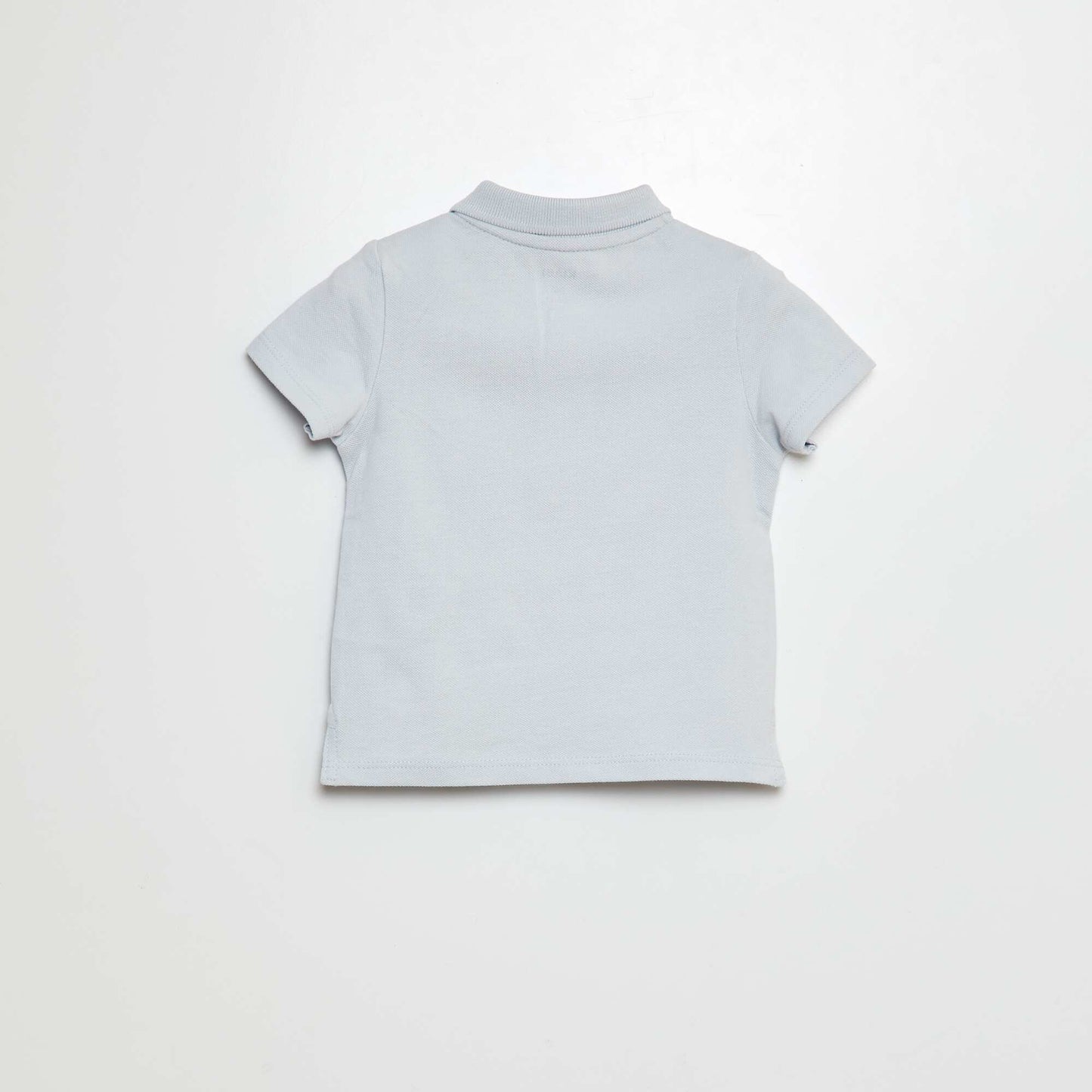 Cotton piqué polo shirt BLUE