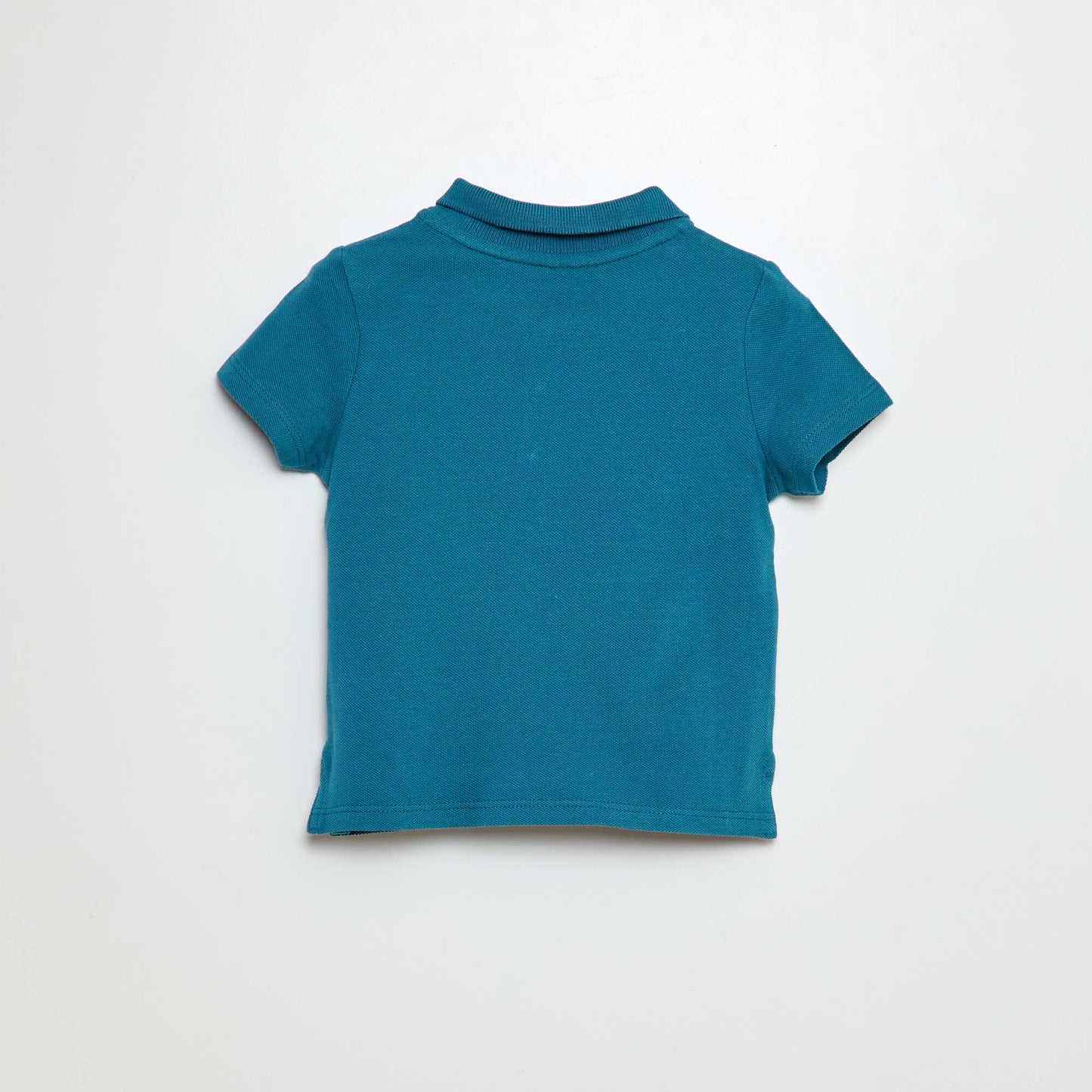 Cotton piqué polo shirt BLUE