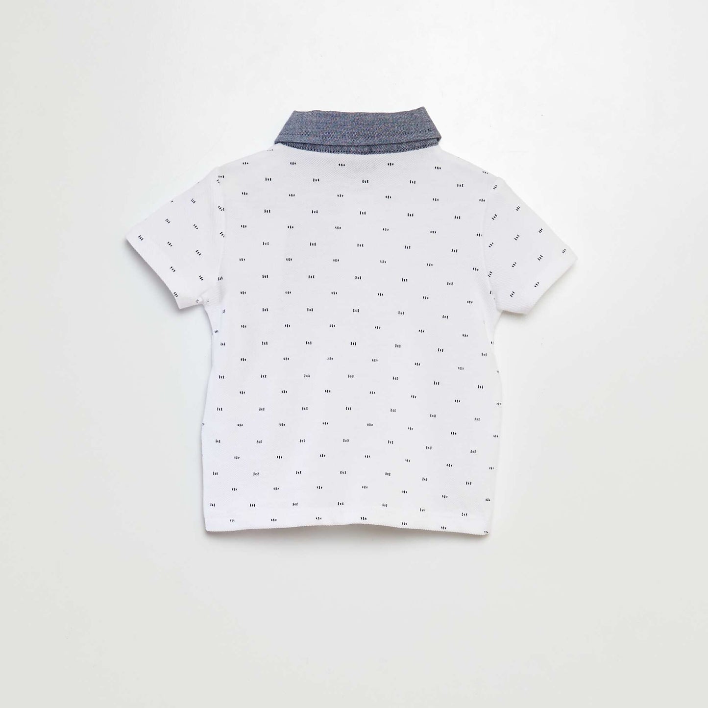 Cotton piqué polo shirt WHITE