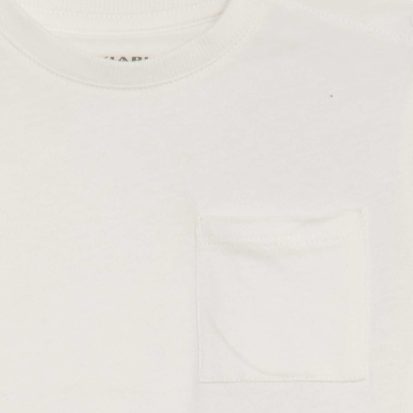 Plain short-sleeved T-shirt WHITE