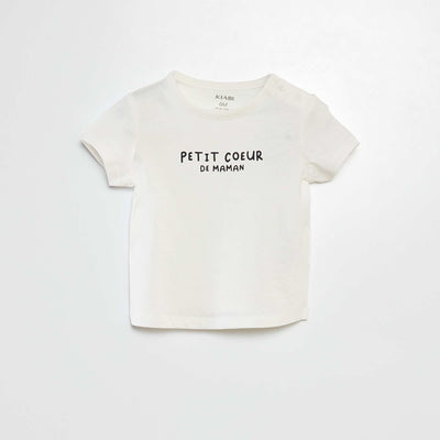 Slogan T-shirt WHITE