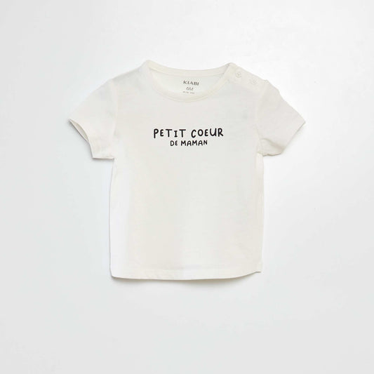 Slogan T-shirt WHITE