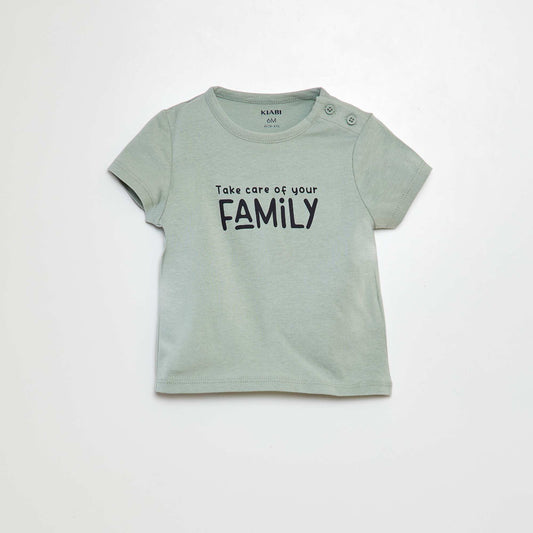 Slogan T-shirt GREEN