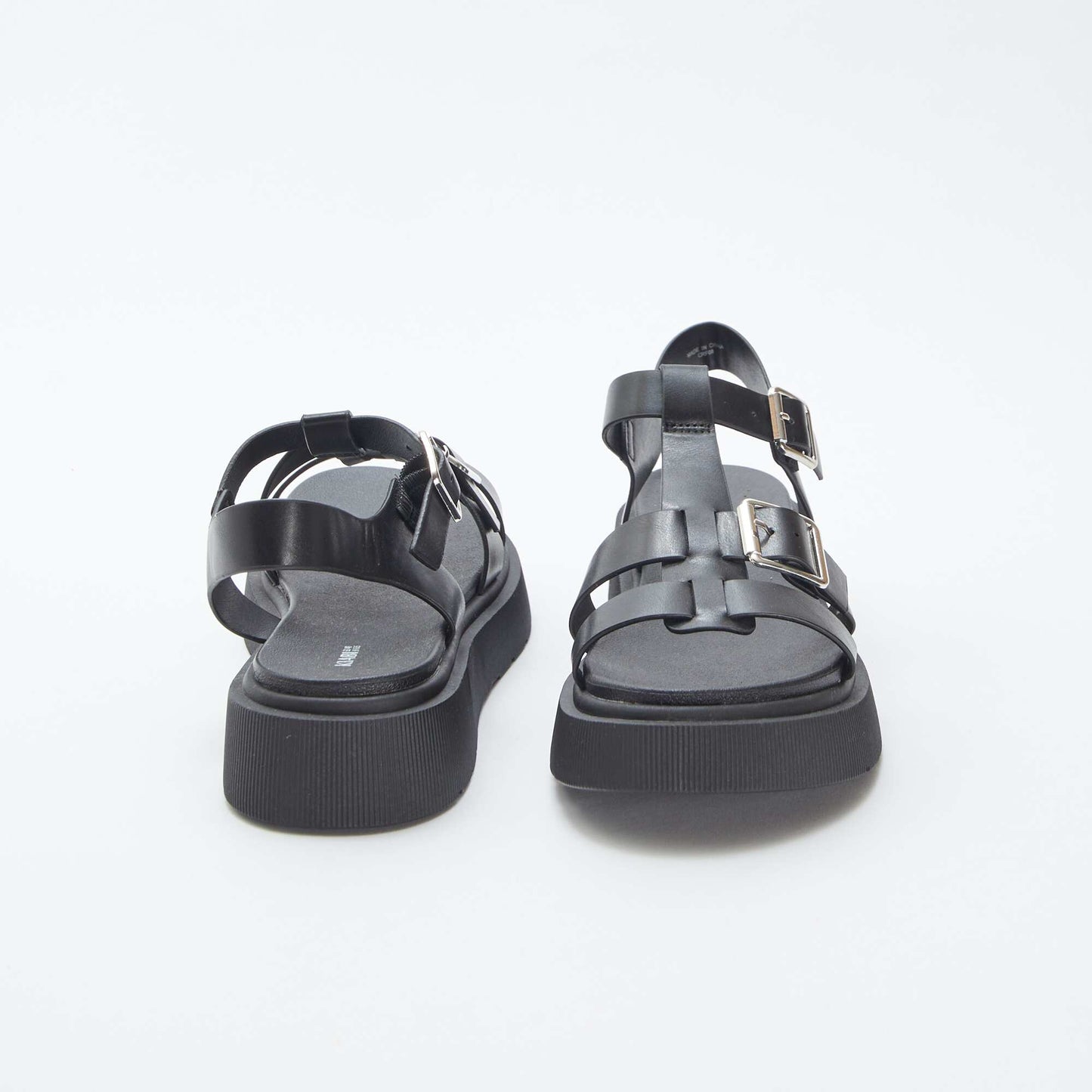 Synthetic sandals BLACK