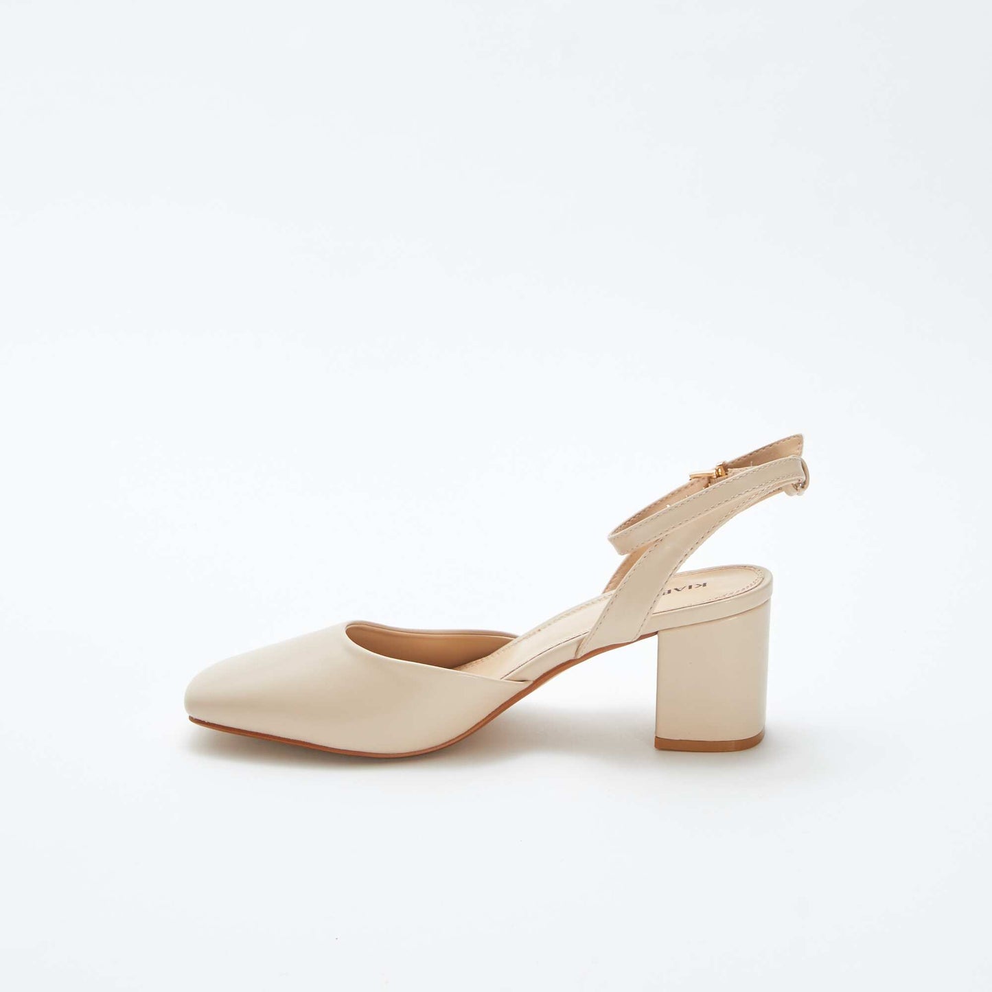 Mary Jane-style heeled sandals BEIGE