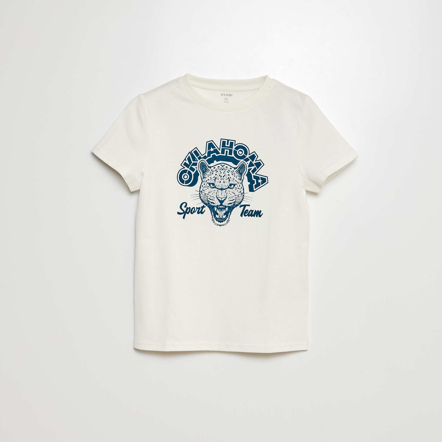 Short-sleeved printed T-shirt WHITE